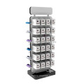 Attractive Metal Material Free Standing Medicine Retail Store 2-Way Hanging Drug Display Rack